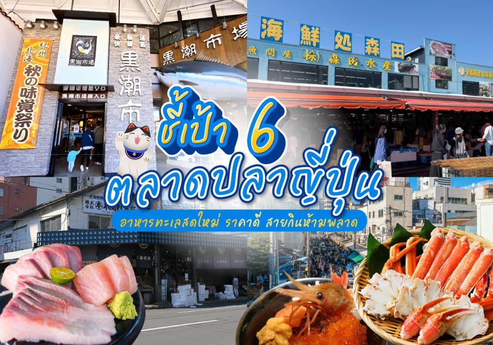 แนะนำ 6 ตลาดปลาญี่ปุ่น 