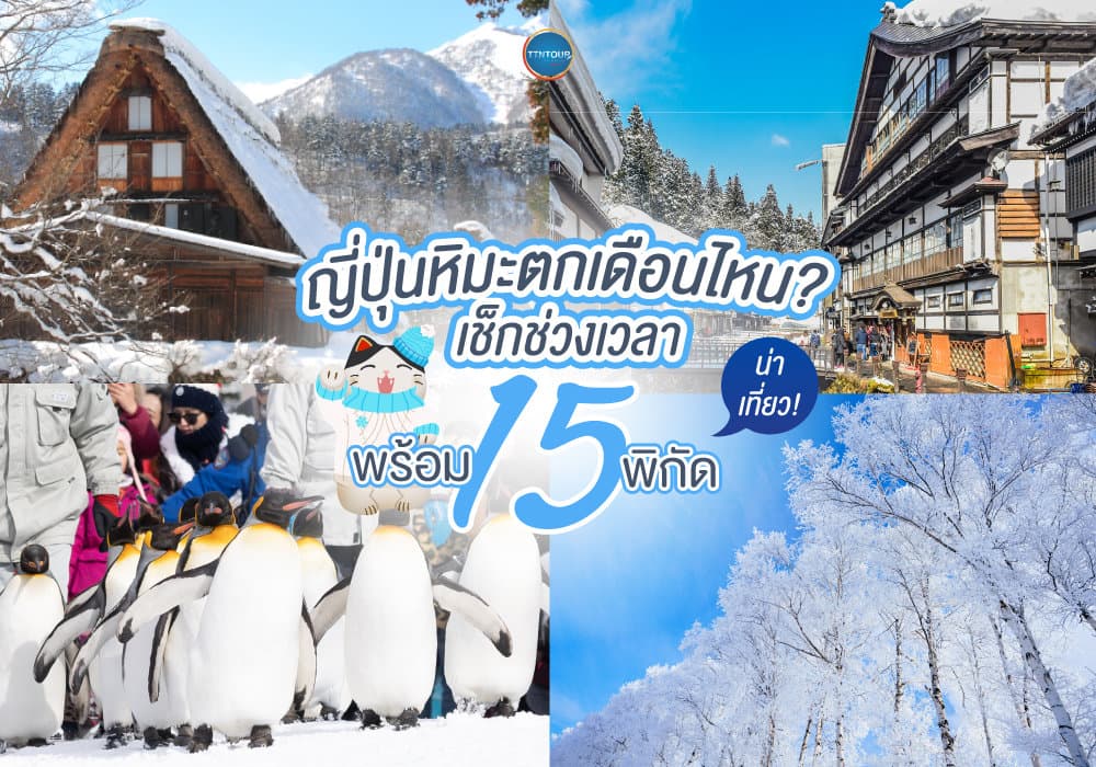 ญี่ปุ่นหิมะตกเดือนไหน? เช็กช่วงเวลา พร้อม 15 พิกัดน่าเที่ยว